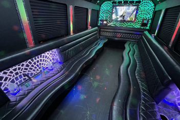 Bradenton Limo Bus Interior
