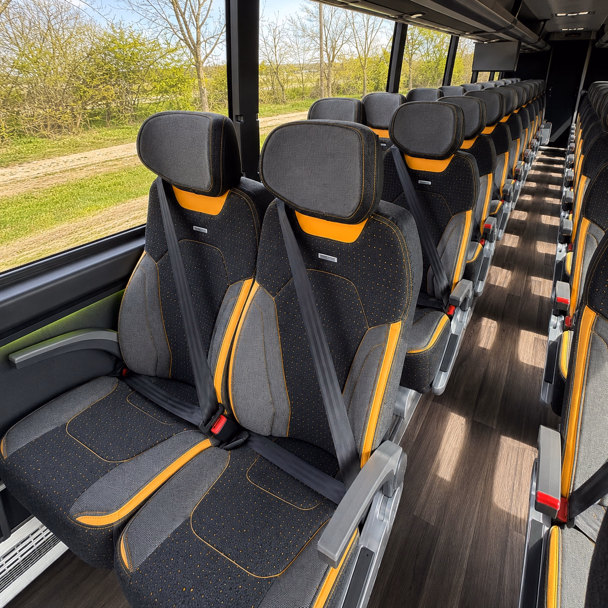 bradenton charter bus interior gallery