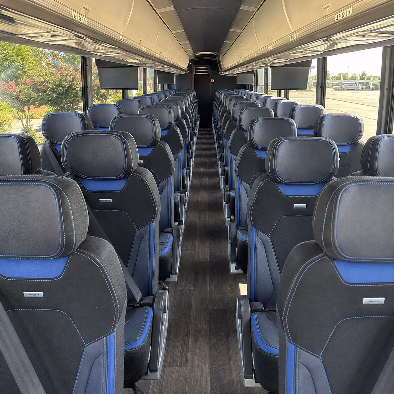 bradenton charter bus rental interior