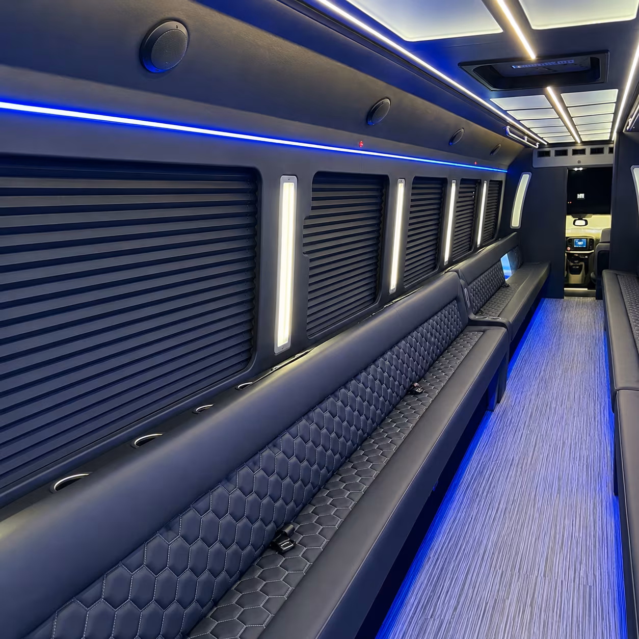 bradenton party bus rental interior